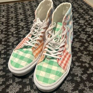 Vans Sk8-Hi Tapered Gingham Block sneakers size 10 W